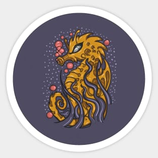 Cool sea horse Sticker